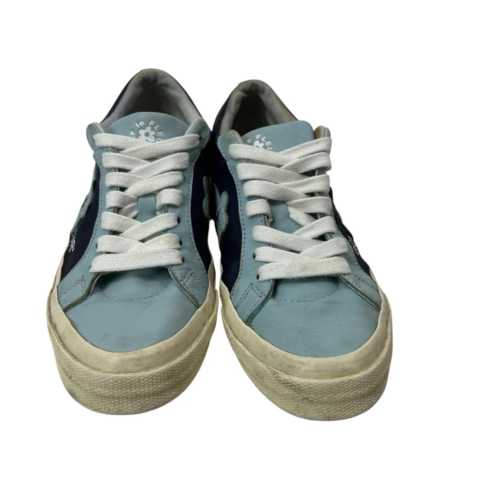 Converse Golf Le Fleur One Star Ox Sneakers Blue Leather - Picture 3 of 12